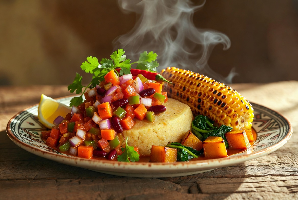 Garden-forward, generously plated